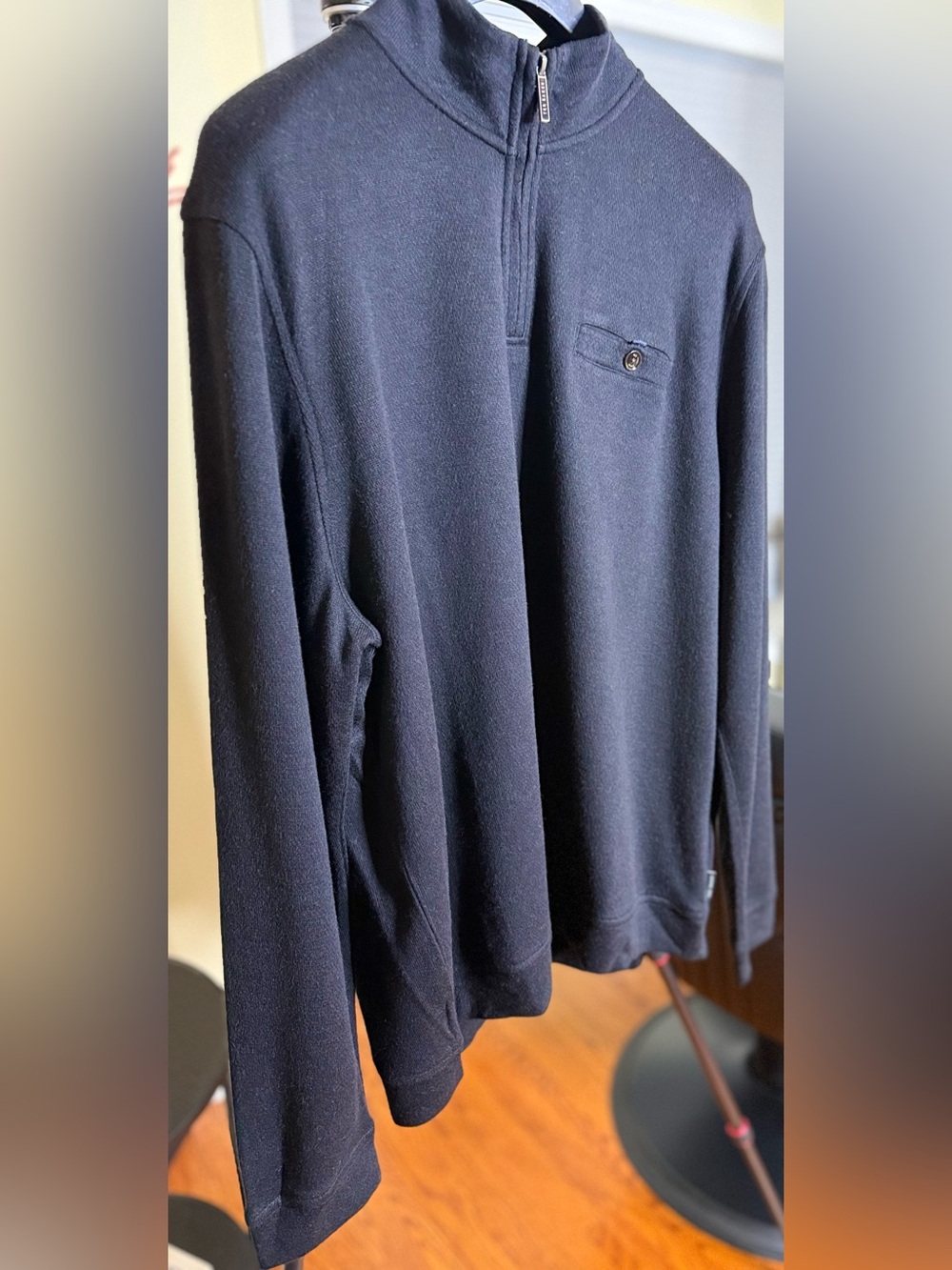 GORGEOUS Men's Black Ted Baker Quarter-Zip Sweater!!!